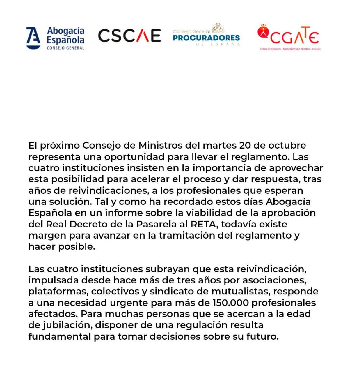 Comunicado conjunto